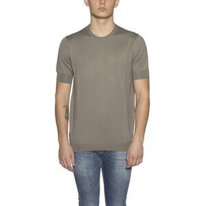 PAOLO PECORA Men's Short Sleeve Knit Crewneck Men GREEN Sweaters & Cardigans